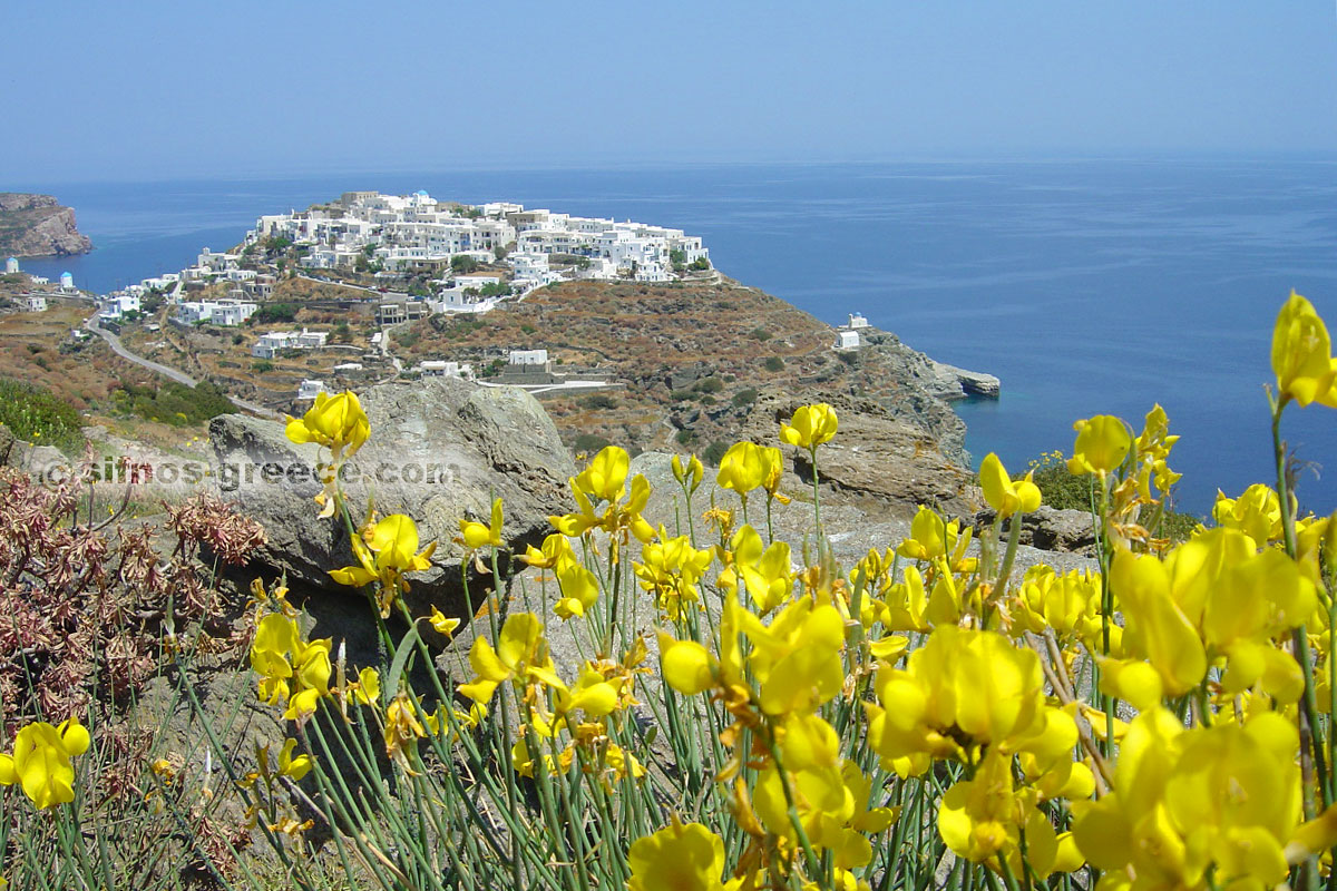 Das Dorf Kastro im Frühling